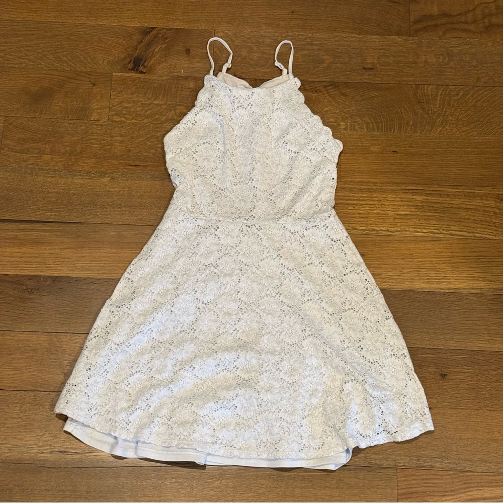No Boundaries White Lace Dress